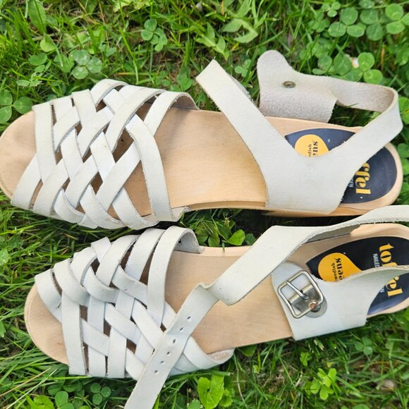 Swedish Hasbeens, Women's Clog Sandal, gently used - sz 39 - Picture 3 of 11